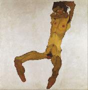 Egon Schiele Seated Male Nude (mk12) oil painting